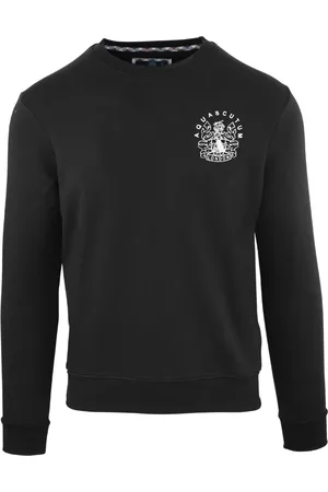 Aquascutum Aldis Chest Logo Black Sweatshirt