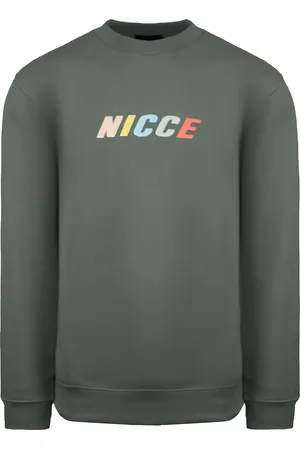 Nicce London Crew Neck Long Sleeve Pullover Grey Men Myriad Sweatshirt 211 1 03 04 0329
