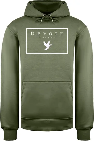 Devote Devote Londen Heren Olijf/Wit Hoodie