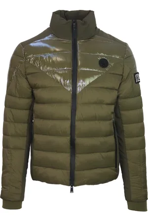Philipp Plein Plain Quilted Green Jacket