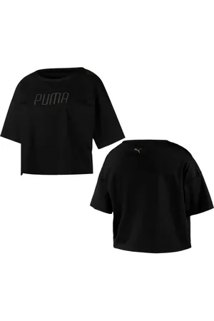 PUMA Explosive Cut-Off Crop Top Crew Neck Dames T-shirt 516736 01 A13B