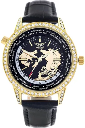 Aviator Horloge F-Series Gold Collection