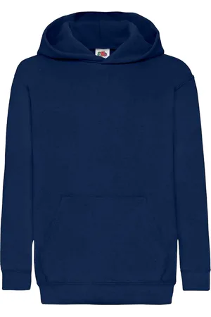 Fruit Of The Loom Oudere kinderen Unisex Classic 80/20 Hoodie (Marine)
