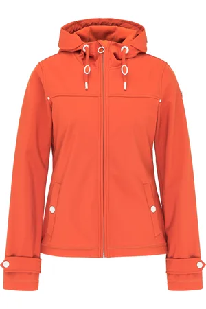 Dreimaster Softshell jas 3MASTER Dames oranjerood