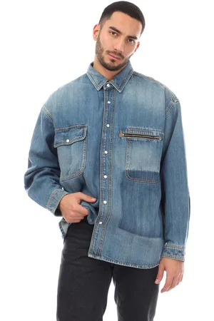 Palm Angels Herenhemd Classic Denim in
