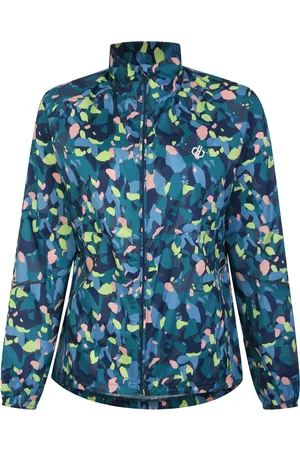 Dare 2B Dames/Dames Resilient II Windshell Abstract Lichtgewicht Jas (Fortuin Groen)