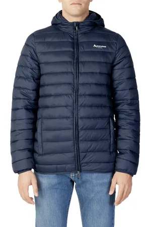 Aquascutum London Logo Navy Blue Active Hoodie Jacket