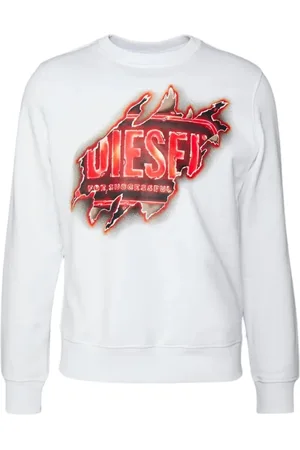 Diesel Sweatshirt met Peel-effectlogo