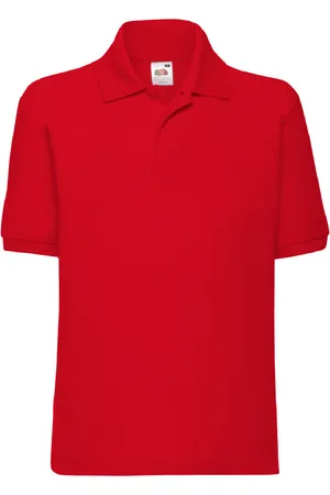 Fruit Of The Loom Kinder/Kids Piqué Poloshirt met Korte Mouwen