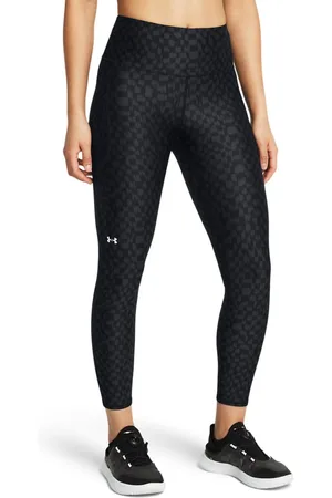 Under Armour Dameslegging HeatGear No-Slip Tailleband Printed Ankle in Black