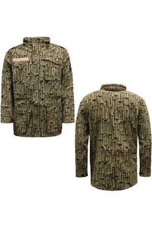 PUMA Heren Mid Length Zip Up Parka jas met capuchon Beige 547793 02 A44E