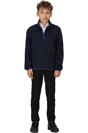 Regatta Kinder/Kids Microfleece Half Rits Fleece (Marine)