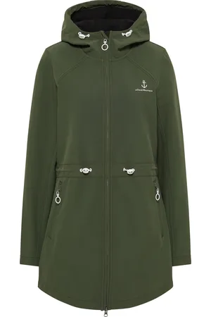 Dreimaster Softshell jas 3MASTER Dames dennengroen
