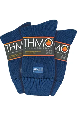 THMO Set van 3 wintersokken voor dames met comfortbovenkant - Marine