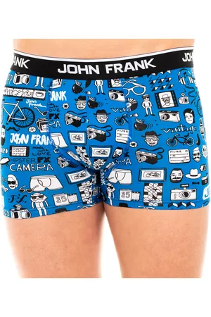 JOHN FRANK Herenboxer van ademend geweven elastisch katoen JFBD216-HIPSTER-MULTICOLOR