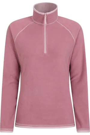 Mountain Warehouse Dames/Dames Montana Half Zip Fleece Top (Lichtroze)