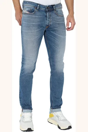 Diesel Sleenker-X Denim middelblauwe skinny jeans