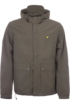 Lyle & Scott Jack met capuchon en zakken - Olijfgroen