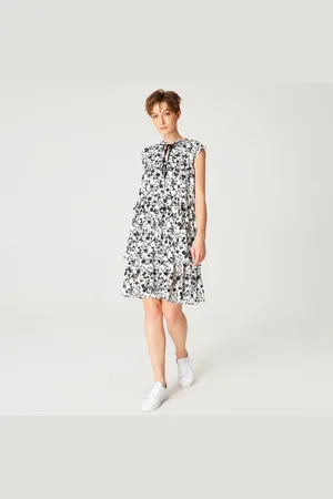 Smart & Joy Korte jurk met ruches en bloemenprint