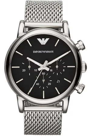 Emporio Armani Luigi Heren Horloge Zilverkleurig AR1811