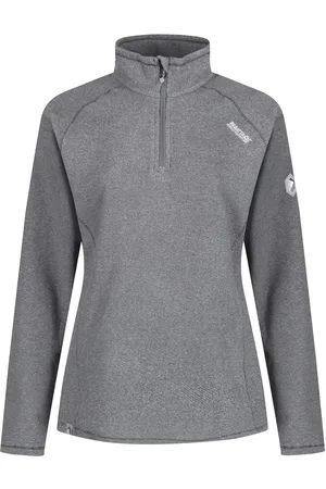 Regatta Geweldige Outdoor Dames Montes Half Zip Fleece Top (Grijs)