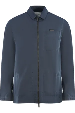 Lyle & Scott Cotton Ripstop Navy Blue Overshirt Jacket