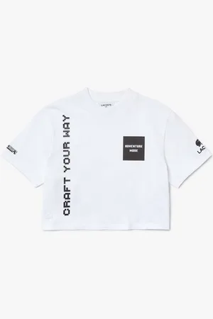 Lacoste Dames x Minecraft Short Organic Cotton T-shirt in
