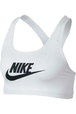 Nike Swoosh-logo witte trainingssportbeha