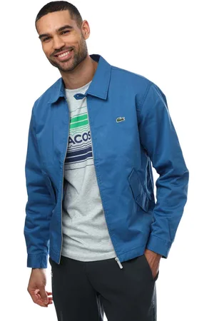 Lacoste Heren Organic Cotton Gabardine jas met rits in