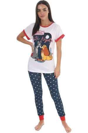 Disney Lady en de Vagebond-pyjama voor dames, -marineblauw