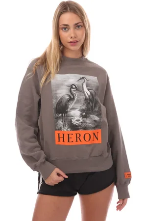 Heron Preston Dames Heron BW Crewneck Sweatshirt in Zwart