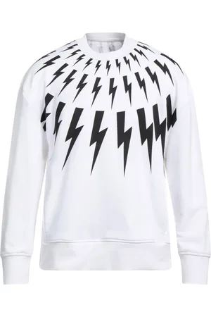 Neil Barrett Fair Isle Thunderbolt oversized sweatshirt