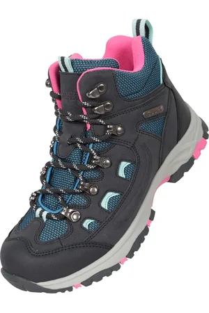 Mountain Warehouse Adventurer waterdichte wandelschoenen voor kinderen (Marine)