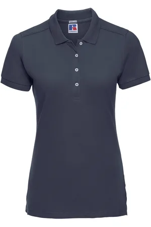 Russell Athletic Russell Dames/dames Stretch Short Sleeve Polo Shirt (Franse marine)