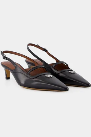 Maison Kitsuné Maison Kitsune Sling Back Pointy - - Leer