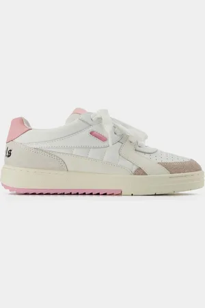 Palm Angels Palm University Sneakers - - Leer - Wit/Paars