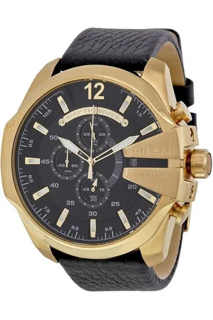 Diesel Mega Chief herenhorloge Zwart DZ4344