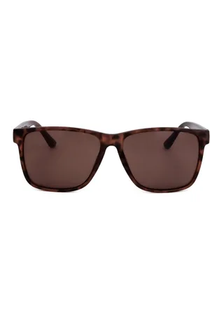 Calvin Klein Matte Zachte Schildpadzonnebril