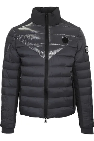 Philipp Plein Plain Quilted Grey Jacket