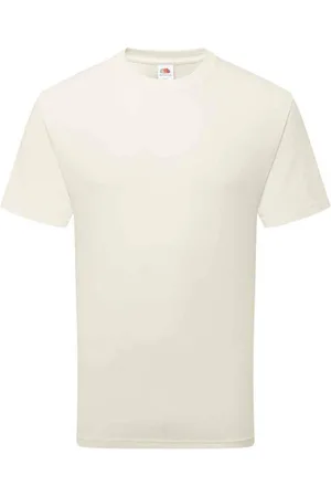 Fruit Of The Loom Katoenen uniseks T-shirt voor volwassenen (Natuurlijk)