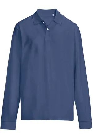 Sols Unisex volwassen piqué poloshirt met lange mouwen (Denim)