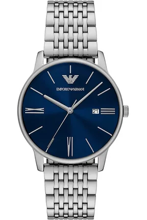 Emporio Armani Minimalist Heren Horloge Zilverkleurig AR11674