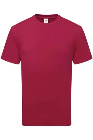 Fruit Of The Loom Katoenen uniseks T-shirt voor volwassenen (Veenbes)