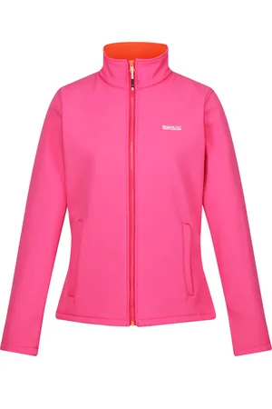 Regatta Dames/dames Connie V Softshell wandeljack (Flamingo Roze/Satsuma)