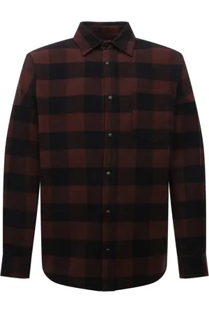 Palm Angels Klassiek logo flanellen overshirtjack