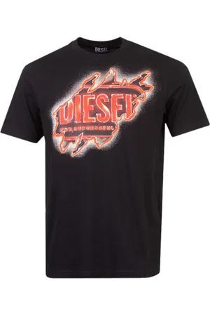 Diesel T-shirt met Peel-effectlogo