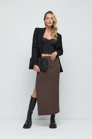 No Matter What Apparel Rustieke Midi Rok