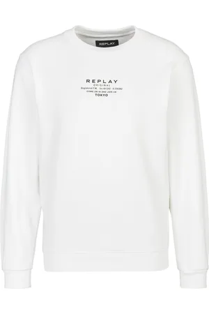 Replay Sweatshirt French Terry Katoen-Poly