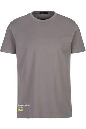 Replay T-shirt Piece Geverfd Zwaar Katoen Jersey