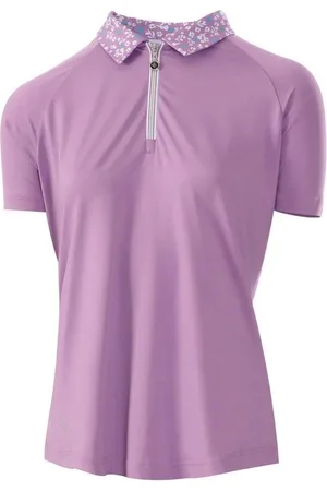 Island Green Dames/Dames Zip Neck Golf Poloshirt